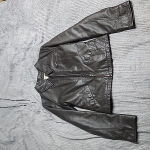 Branson Thomas Women's Lined Brown Leather Coat